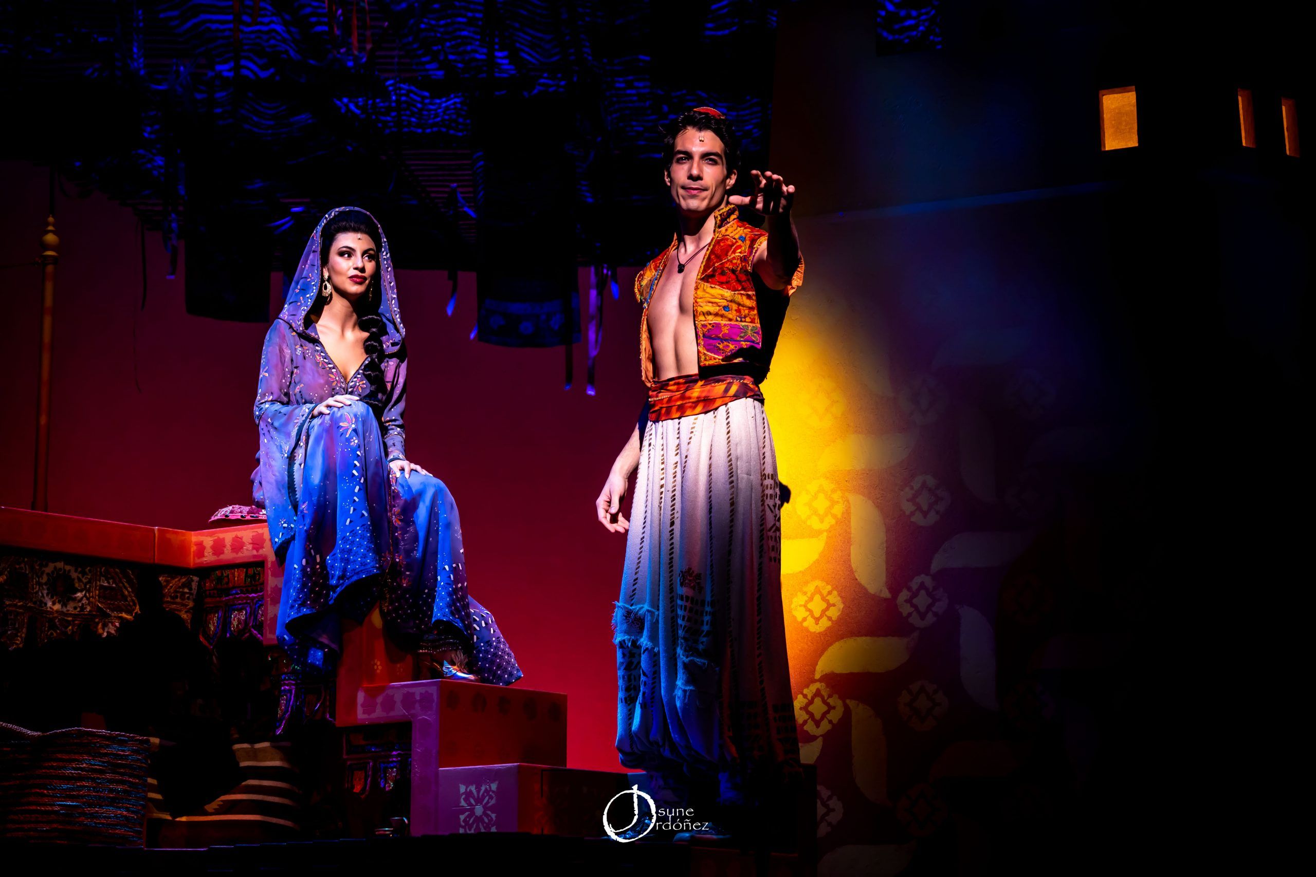 Presentación de «Aladin, el musical». Fotografía por Josune Ordóñez
