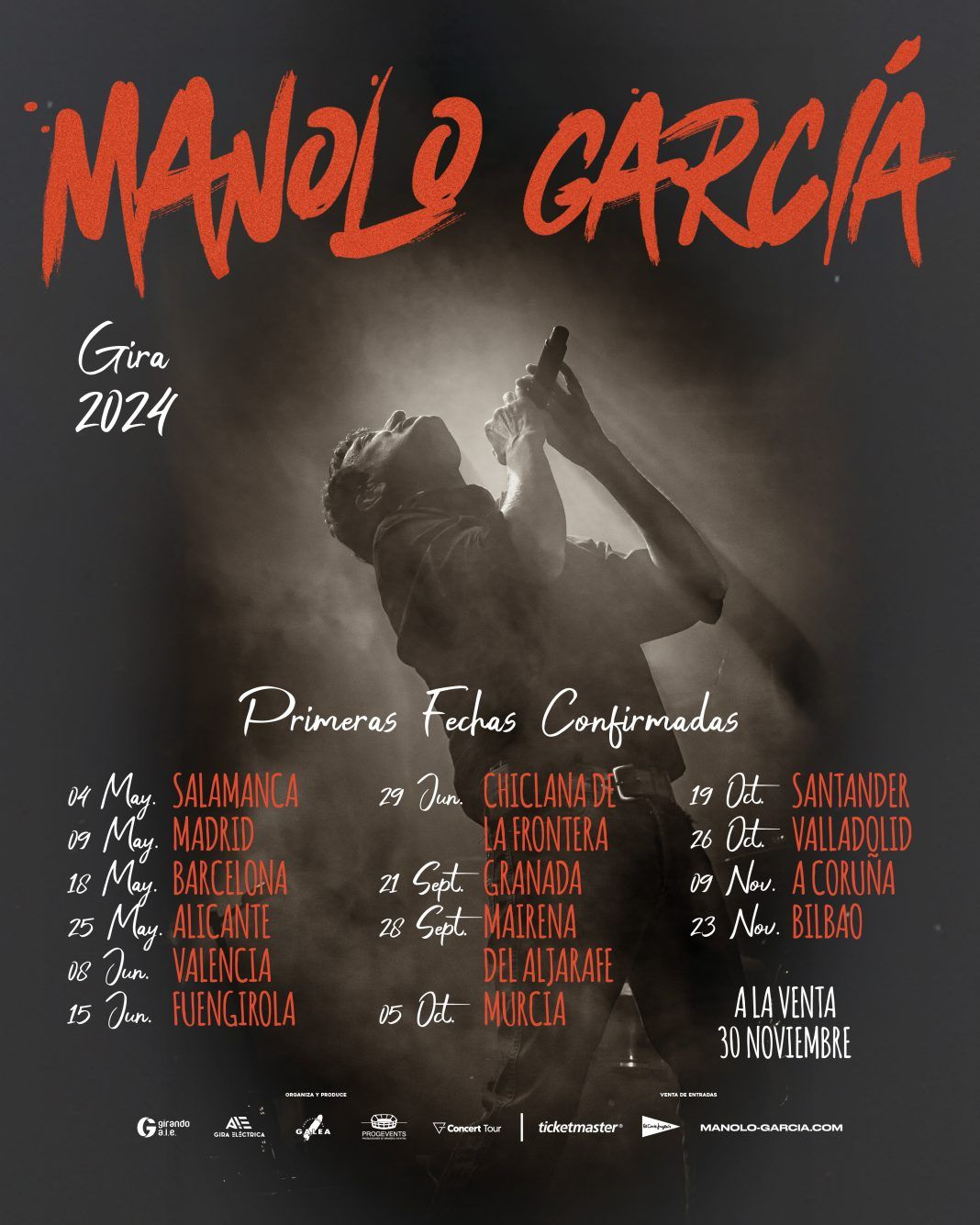 Manolo García traerá su nueva gira a La Alameda de Jaén