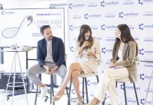 Almudena Cid presentó la nueva colección de Compeet en un acto en Madrid